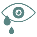 Hypose mit Kindern - Trauerbewältigung - Icon weinendes Auge